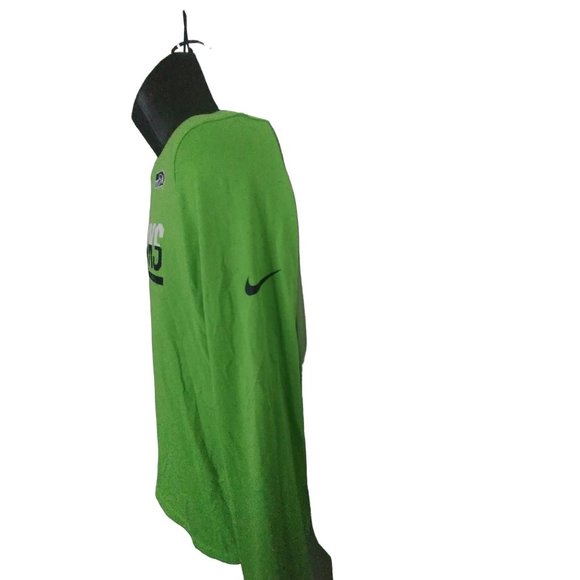 Seattle Seahawks Dri-Fit small neon green long sleeved t-shirt NFL equipment - Picture 4 of 9